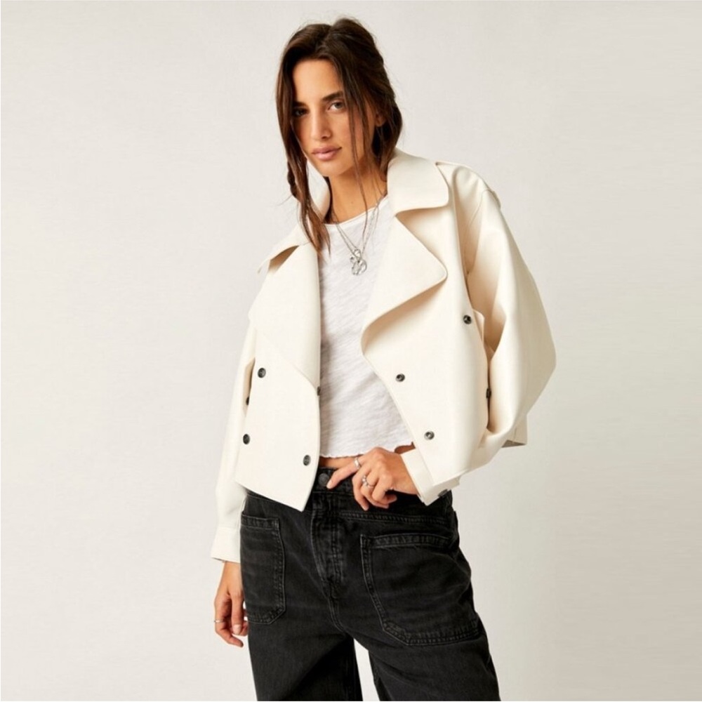 Free People Alexis Vegan Leather Jacket